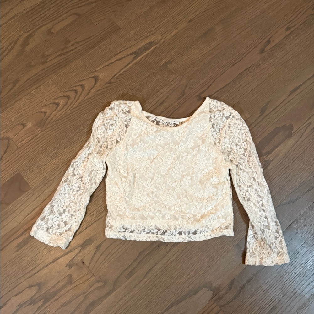 Aritizia Tulula Lace Crop Top Size M